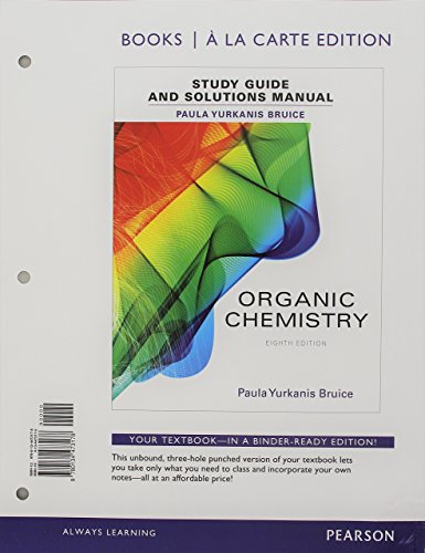 Stock image for Student Study Guide and Solutions Manual for Organic Chemistry for sale by Byrd Books