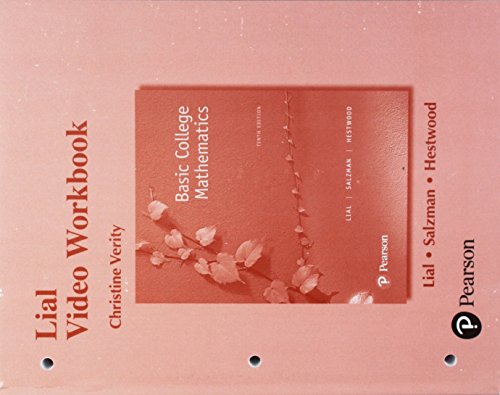 Stock image for Lial Video Workbook for Basic College Mathematics for sale by HPB-Red