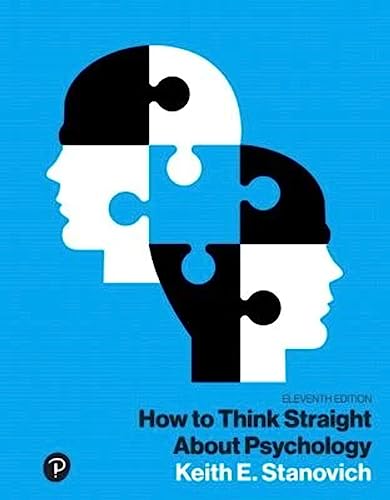 Stock image for How to Think Straight About Psychology (What's New in Psychology) for sale by HKE Books