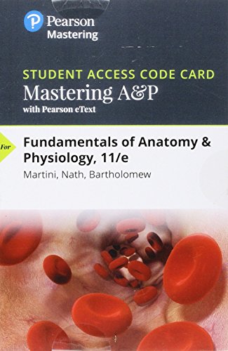 Beispielbild fr MasteringA&P with Pearson eText -- Standalone Access Card -- for Fundamentals of Anatomy & Physiology (11th Edition) zum Verkauf von Facetextbooks