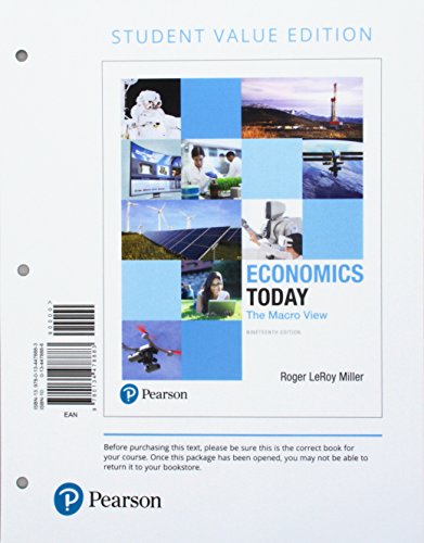 Imagen de archivo de Economics Today : The Macro View, Student Value Edition a la venta por Better World Books