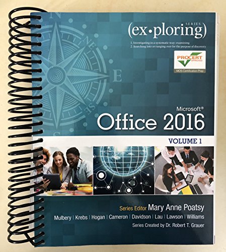 9780134479446: Exploring Microsoft Office Excel 2016 Comprehensive (Exploring for Office 2016 Series)