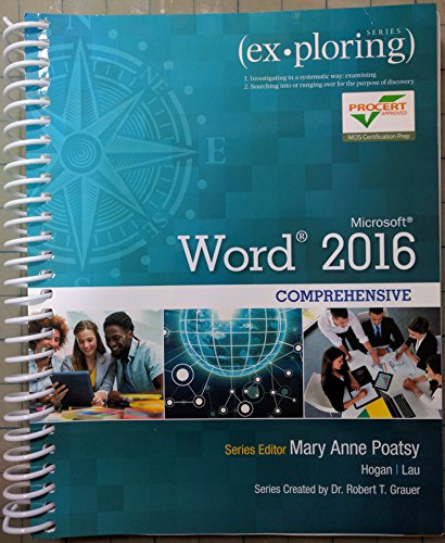 Beispielbild fr Exploring Microsoft Word 2016 Comprehensive (Exploring for Office 2016 Series) zum Verkauf von BookHolders