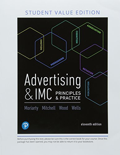 Imagen de archivo de Advertising& IMC: Principles and Practice, Student Value Edition (11th Edition) a la venta por Textbooks_Source