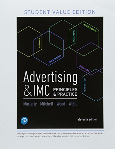 Stock image for Advertising& IMC: Principles and Practice, Student Value Edition (11th Edition) for sale by Textbooks_Source