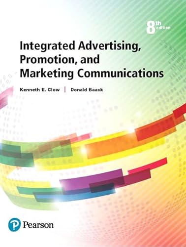 Beispielbild fr Integrated Advertising, Promotion, and Marketing Communications [RENTAL EDITION] zum Verkauf von BooksRun