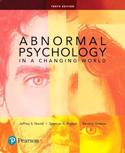 Stock image for Abnormal Psychology in a Changing World (10th Edition) for sale by HPB-Red