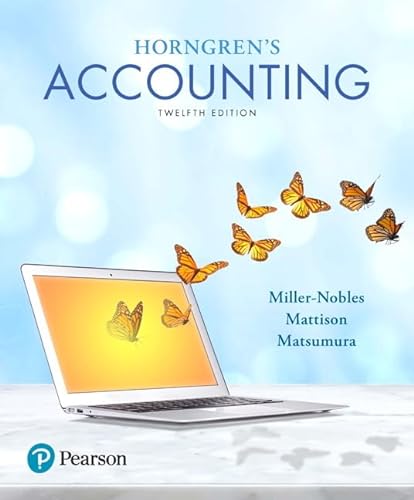 Beispielbild fr Horngren's Accounting zum Verkauf von Goodbooks Company