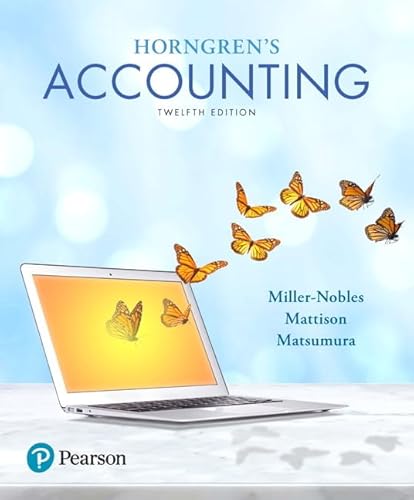 Imagen de archivo de Horngren's Accounting a la venta por BooksRun