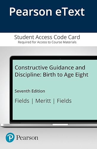 Stock image for Constructive Guidance and Discipline Pearson Etext Access Card: Birth to Age Eight for sale by Revaluation Books