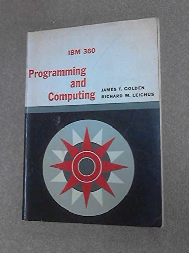 Beispielbild fr Programming and Computing: IBM 360 zum Verkauf von Wonder Book