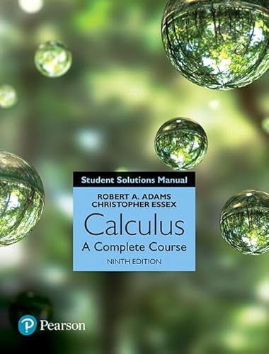 Beispielbild fr Student Solutions Manual for Calculus: A Complete Course zum Verkauf von Mispah books