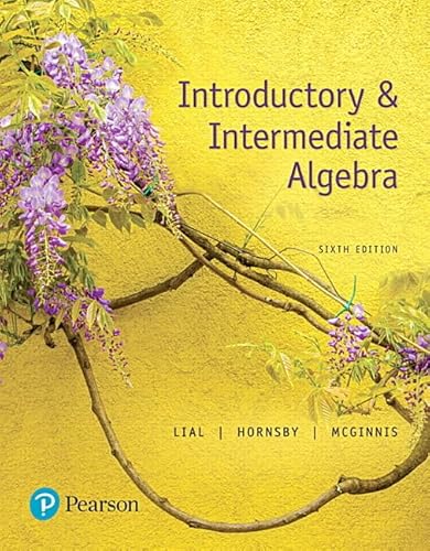 Beispielbild fr Introductory & Intermediate Algebra zum Verkauf von BooksRun