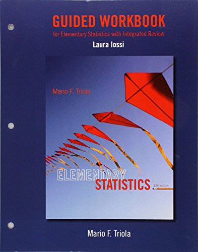 Stock image for Guided Workbook for Elementary Statistics with Integrated Review for sale by BooksRun