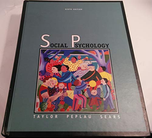Imagen de archivo de Social Psychology a la venta por More Than Words