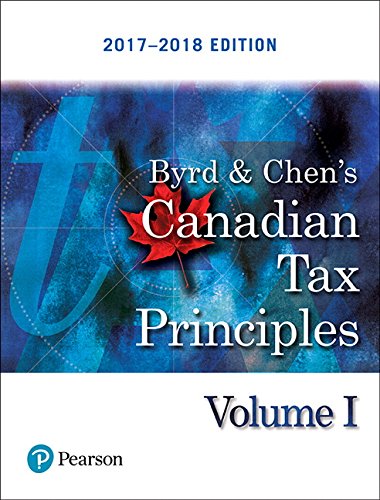 Beispielbild fr Canadian Tax Principles, 2017-2018 Edition, Volume 1 zum Verkauf von Better World Books: West