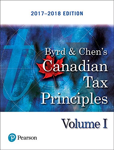 Imagen de archivo de Canadian Tax Principles, 2017-2018 Edition, Volume 1 a la venta por Better World Books: West