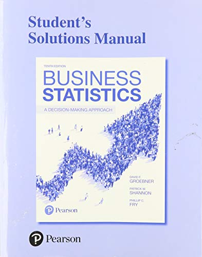 Stock image for Student Solutions Manual for Business Statistics: A Decision Making Approach for sale by Book Deals