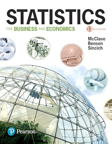 Beispielbild fr Statistics for Business and Economics (13th Edition) zum Verkauf von SecondSale