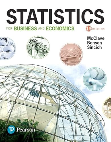 Imagen de archivo de Statistics for Business and Economics (13th Edition) a la venta por SecondSale