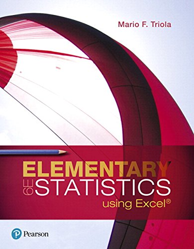9780134508085: Elementary Statistics Using Excel