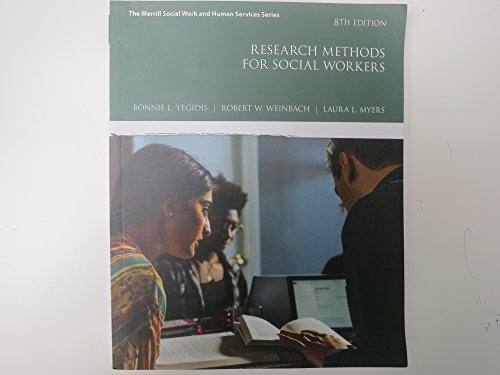 Beispielbild fr Research Methods for Social Workers (Merrill Social Work and Human Services) zum Verkauf von BooksRun