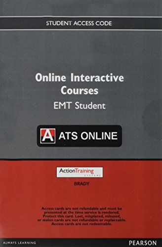 Imagen de archivo de Action Training System Online: EMT 1-year -- Access Card -- Interactive Online Course a la venta por SecondSale