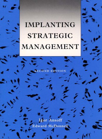 Imagen de archivo de Implanting Strategic Management a la venta por Better World Books Ltd