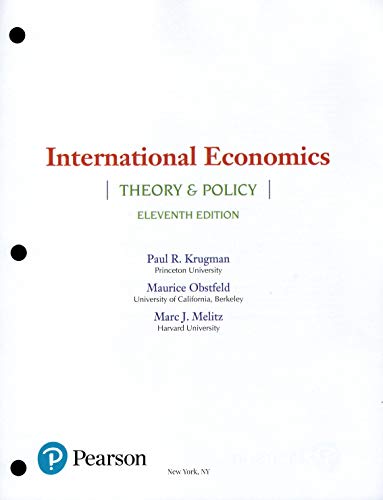 Stock image for International Economics: Theory and Policy (11th Edition) Standlone looseleaf Version for sale by BOOKER C