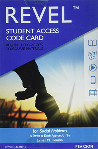 Stock image for Revel for Social Problems: A Down-to-Earth Approach -- Access Card (12th Edition) for sale by BooksRun