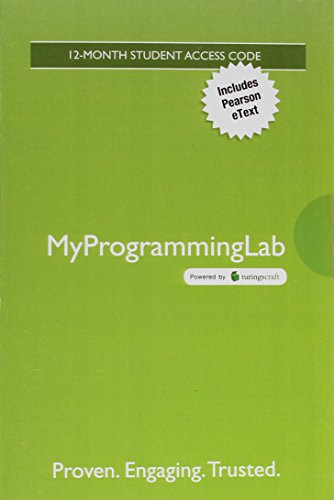 Stock image for MyLab Programming with Pearson eText -- Access Card -- for Introduction to Programming Using Visual Basic for sale by Textbooks_Source