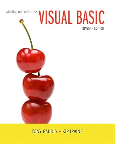 Stock image for Starting Out with Visual Basic Plus Mylab Programming with Pearson EText -- Access Card Package for sale by Better World Books