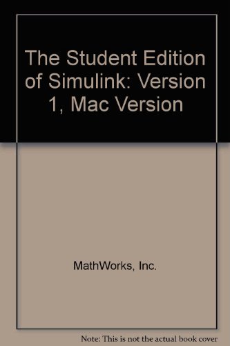 Stock image for The Student Edition Of Simulink for sale by Basi6 International