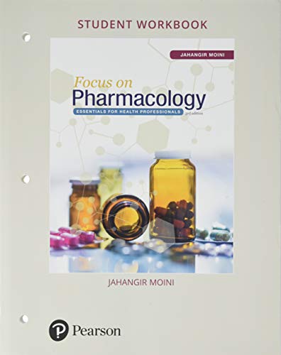 Stock image for Student Workbook for Focus on Pharmacology: Essentials for Health Professionals for sale by Book Deals