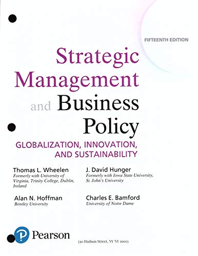 Stock image for Strategic Management and Business Policy: Globalization, Innovation and Sustainability, Student Value Edition (15th Edition) for sale by EXPEDITEBOOKS