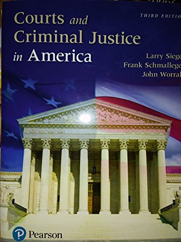 Imagen de archivo de Courts and Criminal Justice in America a la venta por Indiana Book Company