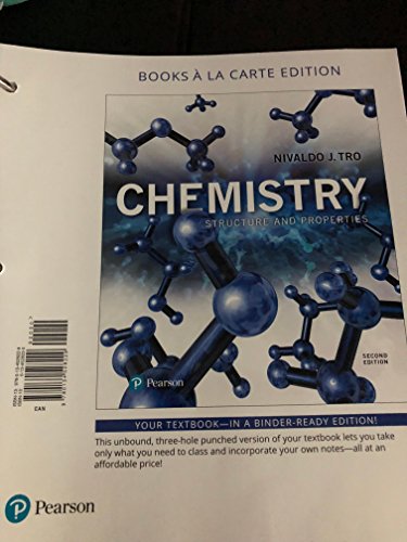 Imagen de archivo de Chemistry: Structure and Properties, Books a la Carte Edition a la venta por HPB-Red