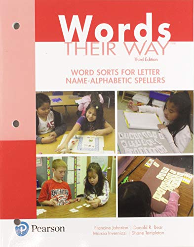 Beispielbild fr Words Their Way: Word Sorts for Letter Name - Alphabetic Spellers (Words Their Way Series) zum Verkauf von HPB-Red