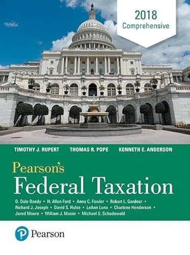 Stock image for Pearson's Federal Taxation 2018 Comprehensive for sale by Better World Books