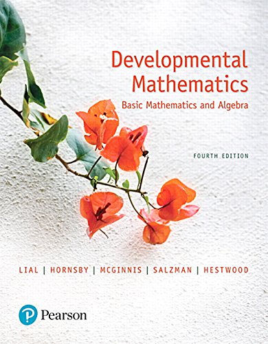 Imagen de archivo de Developmental Mathematics: Basic Mathematics and Algebra a la venta por Textbooks_Source