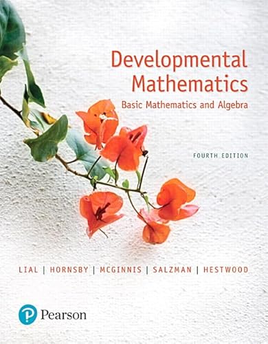 9780134541266: Developmental Mathematics: Basic Mathematics and Algebra