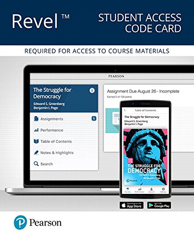 Stock image for REVEL for the Struggle for Democracy, 2016 Election Edition -- Access Card for sale by Better World Books: West