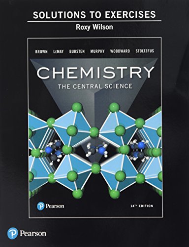 Imagen de archivo de Solutions Manual to Exercises for Chemistry: The Central Science a la venta por HPB-Red