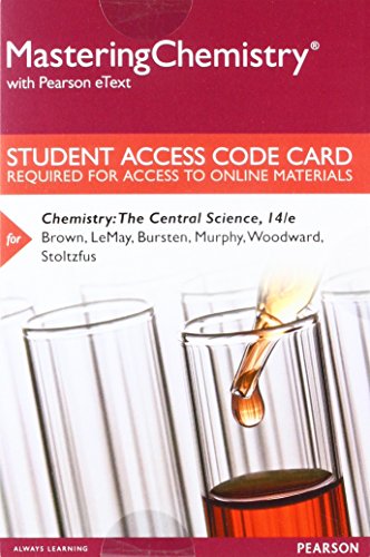 Stock image for Mastering Chemistry with Pearson eText -- Standalone Access Card -- for Chemistry: The Central Science (14th Edition) for sale by jasonybooks