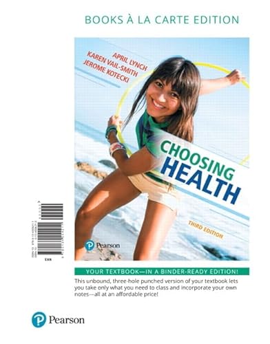 Stock image for Choosing Health, Books a la Carte Edition for sale by HPB-Red