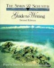 Imagen de archivo de Simon & Schuster Guide to Writing: Full Edition a la venta por HPB-Red