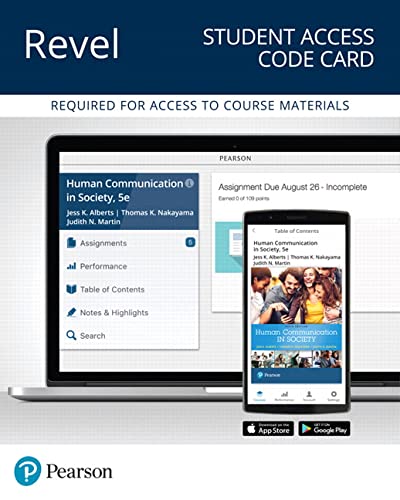 Beispielbild fr Human Communication in Society -- Revel (What's New in Communication) zum Verkauf von Textbooks_Source