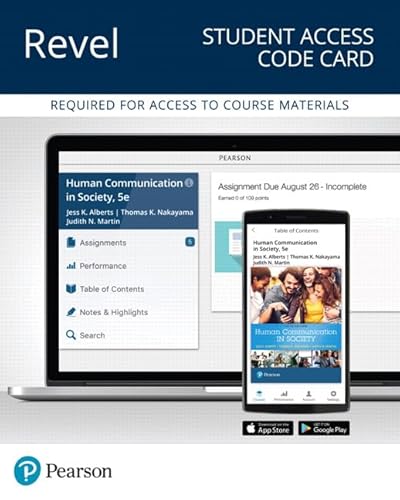 Stock image for Human Communication in Society Revel Access Card for sale by Revaluation Books