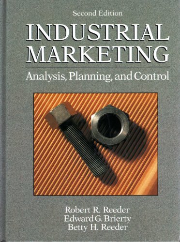 9780134571102: Industrial Marketing: Analysis, Planning and Control