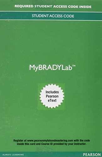 Stock image for Mylab Brady with Pearson Etext -- Access Card -- For Paramedic Care: Principles & Practice, Volumes 1-5 for sale by Textbooks_Source